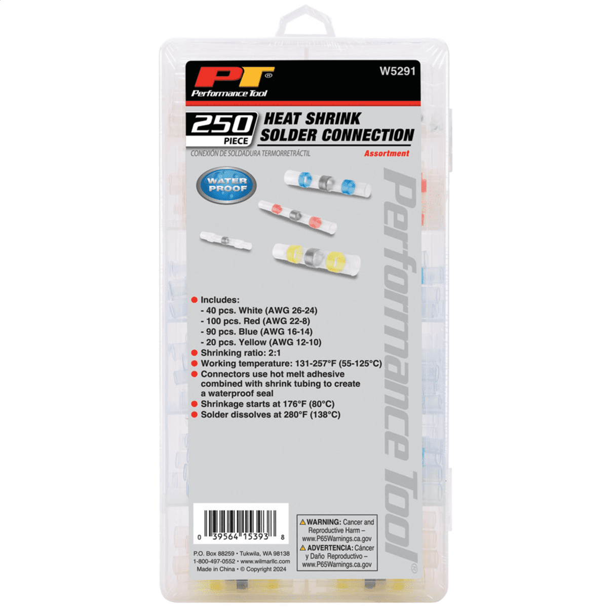 Wilmar Corp. / Performance Tool 250 Piece Heat Shrink Solder Connectors
