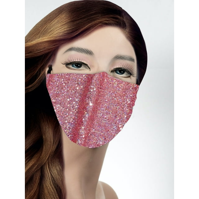 Sexy Sequins Ladies Hi Fashion Designer 90210 Face Mask