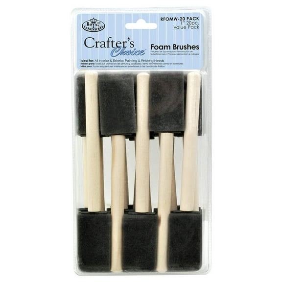 RFOMW-20 PACK | Crafter's Choice™ 20pc 1" Foam Brush Set