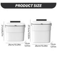 thumbnail image 3 of Yooci 2 Gallon Hanging Trash Can with Lid Kitchen Compost Bin for Under Sink, Plastic Wall-Mounted Garbage Can, Small Kitchen Trash Bin, Small Trash Can with Lid for Cupboard Countertop, 3 of 9