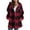 Red, variant on Hueook Jackets for Women Fall Clothes2023 Women's Plus Size Zip Hooded Jacket Casual tops Coat with Pockets Fall Winter Fashion Cardigan Christmas Clearance