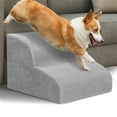 thumbnail image 1 of HIDOG Dog Stairs and Ramp, 2-Step Dog Steps for High Beds and Couch, Pet Steps for Small Dogs with Removable Washable Cover, Non-Slip Soft Foam, 1 of 7
