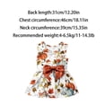 thumbnail image 3 of Thanksgiving Pet Dress,Soft Fabric Holiday Outfit with Bow Decor for Dogs & Cats,Easy On & Off,Pumpkin Prints Style,for Fall Party Pet Costume, 3 of 7