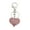 Light Pink, variant on Rhinestoned Accent Heart Shaped Keychain Lightweight and Rustproof Key Holder Decoration for Women Lady