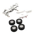 thumbnail image 2 of Juego de Chasis de Aleación RC, Escala 1:12 Duradera para SCX24 RC, Accesorios de Actualización , Piezas de Repuesto Plata Macarena Chasis de coche trepador RC, 2 of 6