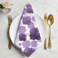thumbnail image 2 of Purple Geometric Moroccan Cloth Napkins, Abstract Art Purple Ombre Modern Washable and Reusable Dinner Napkins Set of 4, Table Napkin for Kitchen Party Birthday Wedding Hotel Housewarming 20"x20", 2 of 9