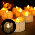 Battery Operated Tea Lights with Timer,Set of 12 Flameless LED Votive