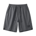 thumbnail image 3 of Cargo Short Pants for Men Plus Size Summer Lightweight Elastic Waist Solid Color Gym Shorts Athletic Outdoor Sport Workout Shorts with Pockets, 3 of 7