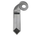 thumbnail image 5 of Jacob Alexander Men's Solid Color Regular Length Neck Tie - Silver, 5 of 8