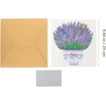 thumbnail image 2 of 1 pieza(s) Ramo de flores de papel Tarjeta de felicitación de flores de papel 3D Tarjeta de felicitación estereoscópica para regalo del día de la madre de mamá (lavanda) JM JM, 2 of 5