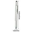 thumbnail image 4 of Xihbxyly Bolígrafo Multifunción Metálico, 6 En 1, con Destornillador, Lápiz y Regla, Regalo Portátil para Hombres, Lápiz Capacitivo para Dispositivos Inteligentes, Herramienta Práctica para Ingeniero, 4 of 7