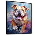 thumbnail image 2 of Designart "Bold Bulldog VI" Animals Dog Floater Framed Canvas Art Print, 2 of 5