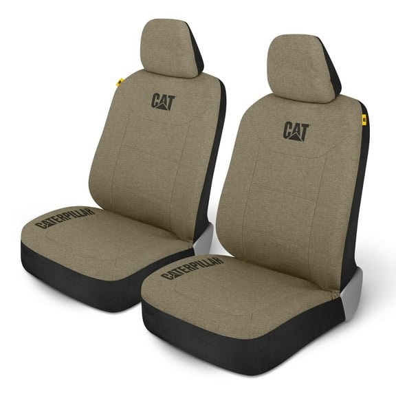 Cat CozyBlend Car Seat Covers, Olive Green Heather - Premium Jersey Fabric Seat Covers for Cars Trucks SUV, Universal Fit