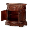 thumbnail image 3 of Michael Amini Cortina Wood Bedside Chest in Honey Walnut, 3 of 9