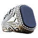 thumbnail image 1 of Anillo Vintage Qarigey para hombre Aleación 9 Estilo rock Talla 6, 1 of 6