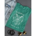 thumbnail image 3 of Krampus Made Me Do It Scary Christmas Women's T-shirt, 3 of 4