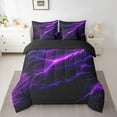 thumbnail image 2 of Feelyou Neon Purple Lightning Twin Bedding Sets 7-Piece for Kid, Nature Scenery Bedding Comforter Set, Tornado Storm Reversible Sheet Sets, Super Cozy Room Decor, 2 of 7