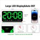 thumbnail image 4 of 2X Reloj de Pared Digital, 9,5 Pulgadas, Reloj Despertador LED con DíGitos Grandes, Horario de Verano, Alarma Dual, para DecoracióN de SalóN, Dormitorio, Aula, 4 of 6