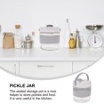 thumbnail image 4 of Miangastore Kitchen Jar Vegetable Fermenting Jar Light Grey Plastic 1Pcs 5.3X4.3In, 4 of 8