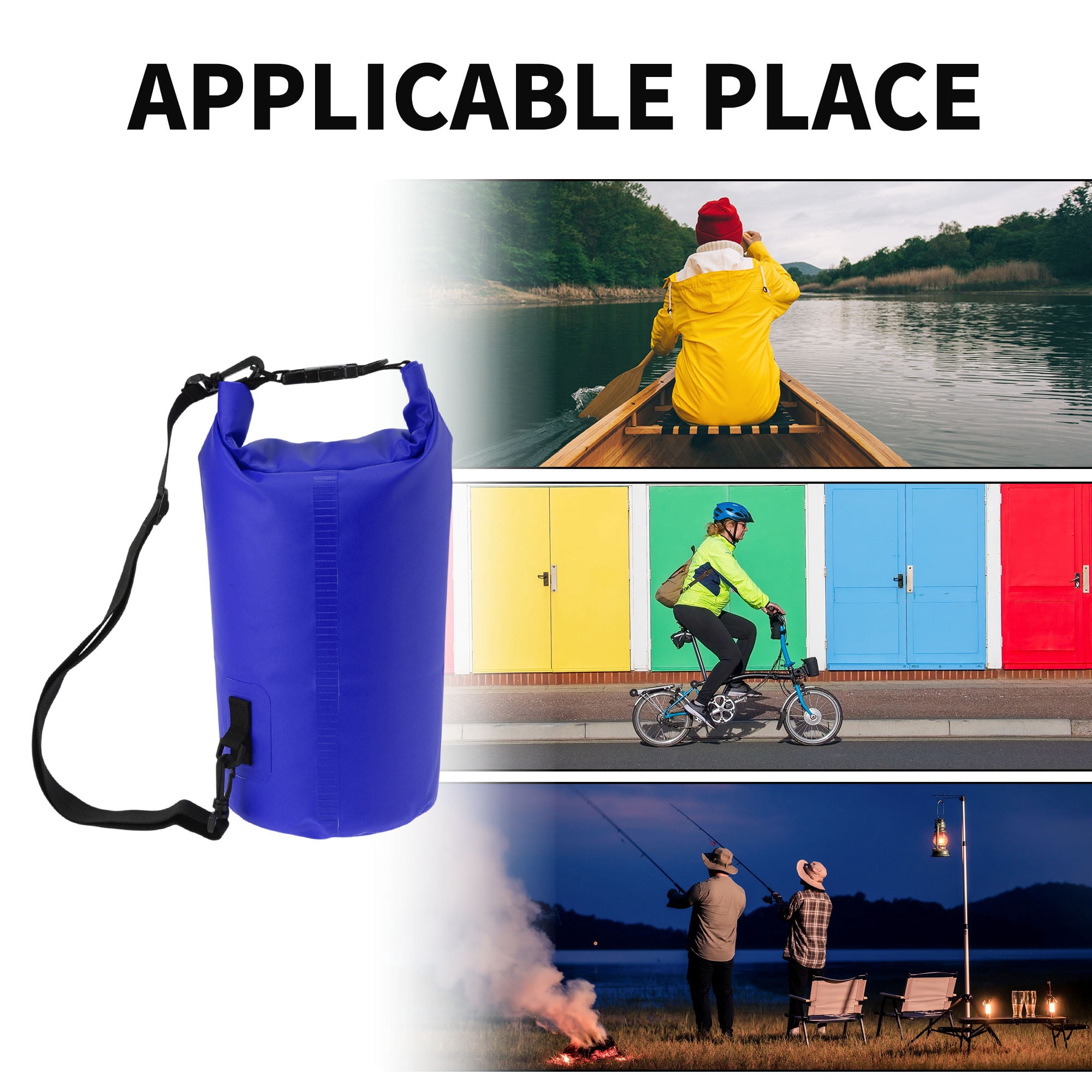 Unique Bargains Durable Waterproof Dry Bag Sky Blue