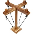 thumbnail image 1 of Juego de anzuelos de madera Nanoable Ring Toss Game con bolsa de transporte, 1 of 6
