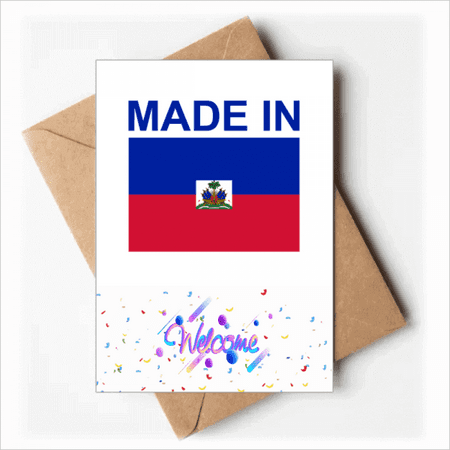Haiti Country Love Welcome Back Greeting Cards Envelopes Blank