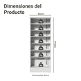 thumbnail image 3 of Zapatera Isis Madesa 1 Puerta Blanco Madesa Isis, 3 of 10