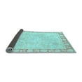 thumbnail image 2 of Ahgly Company Indoor Square Abstract Light Blue Modern Area Rugs, 8' Square, 2 of 4