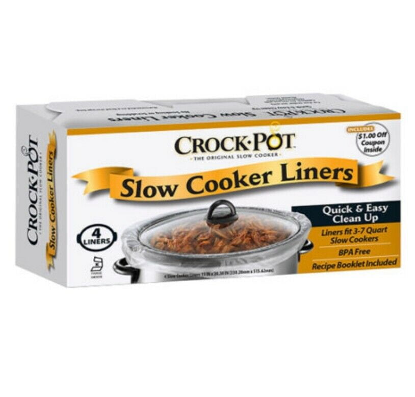 2 Packs 4 pcs Crockpot Slow Cooker Liners