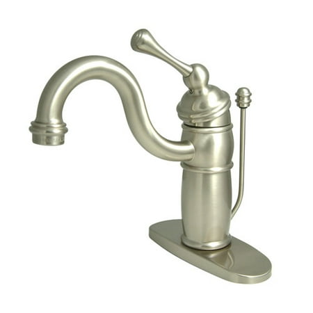UPC 663370015281 product image for Kingston Brass KB1408BL Single Handle Mono Deck Lavatory Faucet with Retail Pop- | upcitemdb.com
