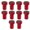 Red, variant on Aluminum Benches Clamps Workbench Peg Brake Stops Clamp 19/20mm Dogs Limit Block