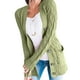 thumbnail image 1 of Sonducket Suéter de mujer con cuello en V Botón Prendas de abrigo Abrigo de otoño de punto de manga larga Prendas para la parte del cuerpo Verde SG, 1 of 1