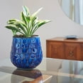 thumbnail image 3 of Southern Patio CRM-047087 8 in. Honeycomb Planter, Cobalt, 3 of 4