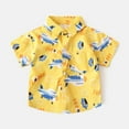 thumbnail image 2 of TAIAOJING Boy Eye-Catching T-Shirts Cloud Start Printed Short Sleeve Turndown Collar Polo Tshirts Button Up Top Kids Durable Playsuit Sunsuit Clothes, 2 of 4