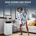 thumbnail image 5 of NEILA 14000BTU Inverter Portable Air Conditioner - Dual Hose Cools & Heats up to 750 Sq Ft, Functionality, Ultra-Quiet Sleep Mode, Dehumidifier & Easy Window Kit, 5 of 7