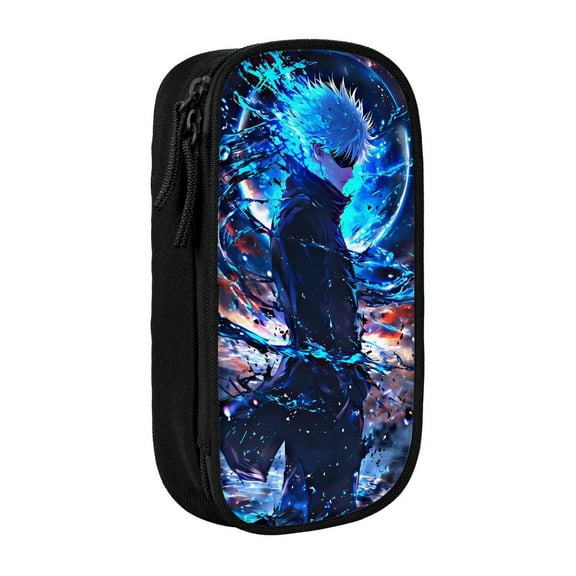Jujutsu Kaisen Satoru Gojo Pencil Case, Multipurpose Pencase ,Large Capacity Durable Pencil Pouch Storage Pen Bag Organizer Stationery