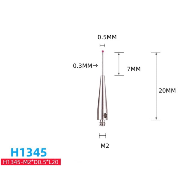 M2 Ball cmm Thread And Cnc Measuring Probe Stylus Point Contact Instrument Parts Accessories Tungsten Steel Stylus H1345