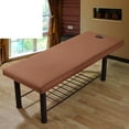 thumbnail image 1 of PFDDRW Drap-Housse de Table de Massage Élastique Couverture Complète avec Trou de Massage Traitement du Respiration, 1 of 8