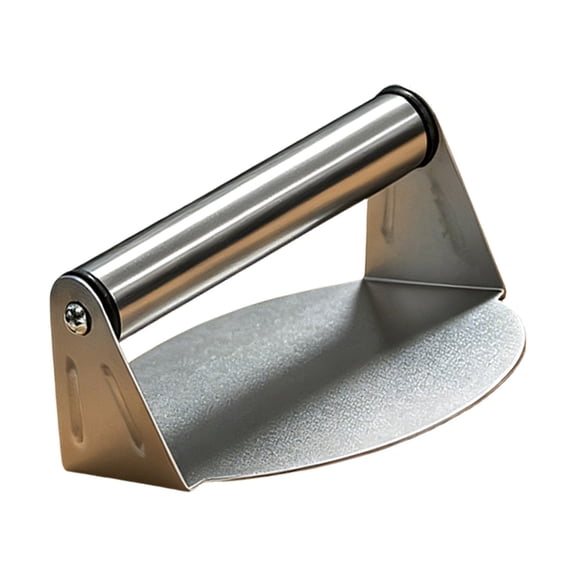 Misright Stainless Steel Smash Burger Press with Round Plate for Griddle Cooking
