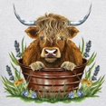 thumbnail image 3 of CafePress - Highland Cow Sitting In A Metal - Pullover Hoodie, Hooded Sweatshirt, 3 of 3