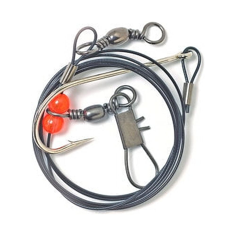 (2 pack) Eagle Claw Lazer Sharp 48" Redfish Leader with Hook