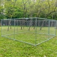 thumbnail image 4 of 10 x 10ft Outdoor Dog Kennel Large Metal Chain Link Kennel Cage Dog Run for Backyard Pet Playpen Enclosure Lockable, 4 of 10