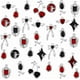 thumbnail image 1 of 16 estilos de dijes góticos, 32 piezas de dijes de corazón, colgantes negros y rojos, colgantes retro, dijes de flor y estrella esmaltados, colgantes de estilo punk., 1 of 5