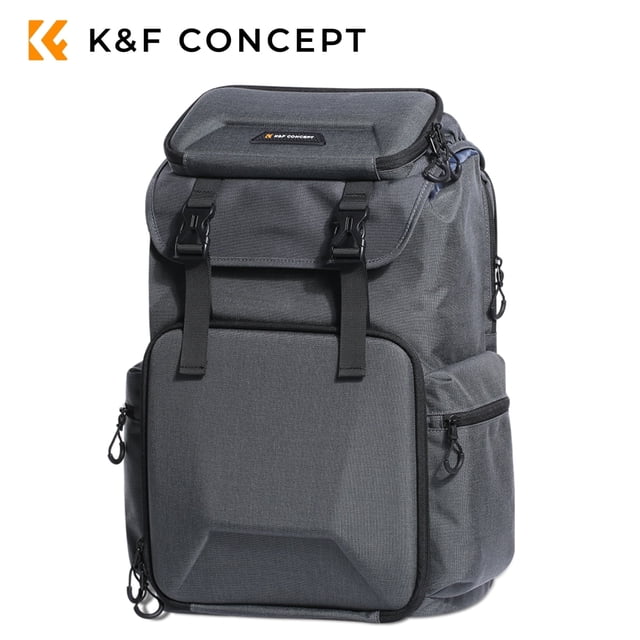 K&F Concept Camera Backpack Bag with Laptop Compartment for DSLR/SLR Mirrorless,25L Camera Case for Camera/Lens/Tripod Parts-Grey