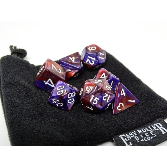 Royal Granite - 7 Piece Dice Collection