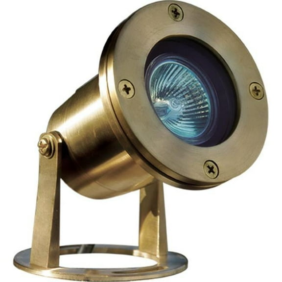 Solid Brass Pond & Fountain Underwater Light, Brass - 5.75 x 3.82 x 5.75 in.