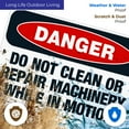 thumbnail image 4 of Do Not Clean Or Repair Machinery While In Motion Sign, OSHA Danger Sign, 24x36 Corrugated Plastic, 4 of 7