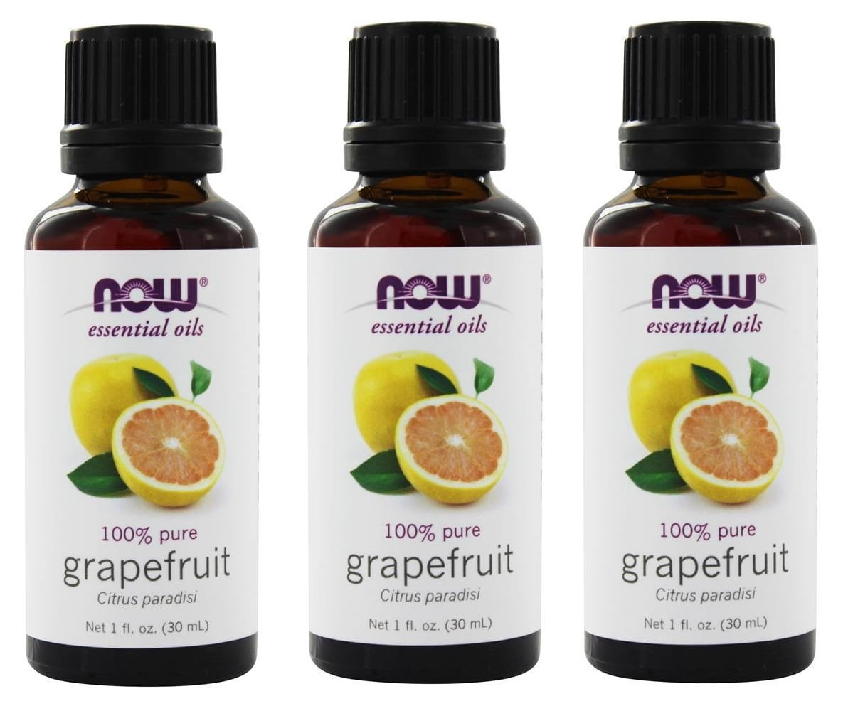 Now Foods, Essential Oils, Grapefruit, 1 fl oz (3 Pack) by