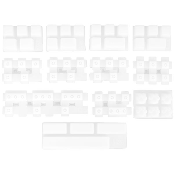 1 Set of Keycaps Epoxy Resin Casting Mold Mechanical Gaming Keyboard