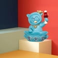 thumbnail image 4 of GUOOL Statue Créative Lucky Cat Sculptures Lucky Cat Boîte de Rangement Ornements Bleu, 4 of 9